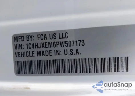 2023 Jeep Wrangler 4-Door High Altitude 4X4 from USA, damaged, VIN 1C4HJXEM6PW507173